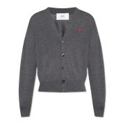 Wollen Cardigan Ami Paris , Gray , Heren