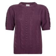 Stijlvolle Julie Top in Diep Paars Jane Lushka , Purple , Dames