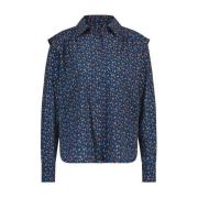 Stijlvolle Hanna Blouse in Blauw Jane Lushka , Blue , Dames