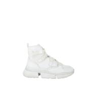 Pre-owned Leather sneakers Chloé Pre-owned , White , Dames