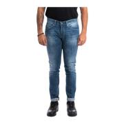 Denim George Broek Dondup , Blue , Heren