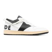 Witte leren sneakers met geperforeerde details Rhude , Multicolor , He...