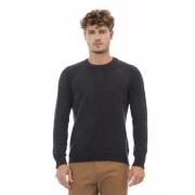 Zwarte Crewneck Sweater Alpha Studio , Black , Heren