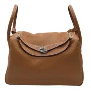 Bruine Hermès Leren Schoudertas Hermès Vintage , Brown , Dames