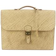 Tweedehands handtas Hermès Vintage , Beige , Unisex