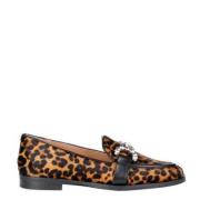 Loafer met Animal Print en Front Accessoire Roberto Festa , Multicolor...