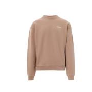 Katoenen Crew-neck Sweatshirt voor Heren Represent , Brown , Heren