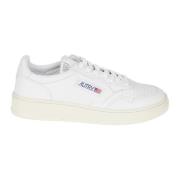 Witte Plat Schoenen van Geitenleer Autry , White , Heren