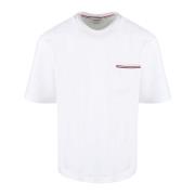 Oversize Crewneck T-Shirt Thom Browne , White , Heren