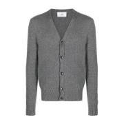 Heather Cardigan Sweater Ami Paris , Gray , Heren