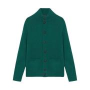 Groene wollen cardigan Cardigan Brooks Brothers , Green , Dames