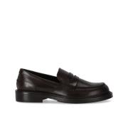 Page Bruine Leren Loafer Guglielmo Rotta , Brown , Dames