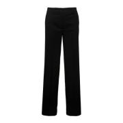 Straight Trousers P.a.r.o.s.h. , Black , Dames