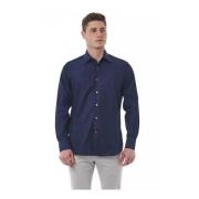 Blauw Italiaanse Kraag Shirt Bagutta , Blue , Heren