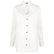 Klassieke Witte Button-Up Shirt Kiton , White , Dames