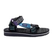 Platte band sandalen Suicoke , Blue , Heren