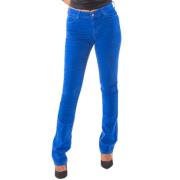 Wijde Fluwelen Broek - Fw23Wv8020W56501 Fracomina , Blue , Dames