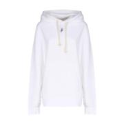 Witte Hoodie van Katoen-Zijde Mix JW Anderson , White , Dames