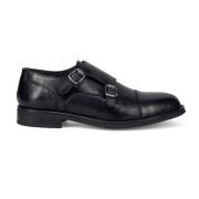 Elegante Italiaanse Handgemaakte Zwarte Schoenen Sangiorgio , Black , ...