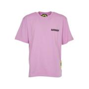 Roze Logo T-Shirt van Puur Katoen Barrow , Pink , Heren
