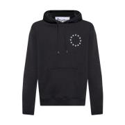 Embroidered hoodie Études , Black , Heren