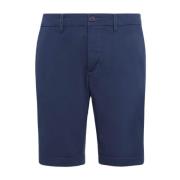 Stretch Gabardine Short Boggi Milano , Blue , Heren