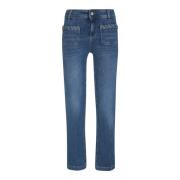 Blauwe Straight Leg Jeans Liu Jo , Blue , Dames