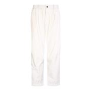 Witte Aw22 Broek van Katoenmix Moncler , White , Heren