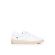 Witte Leren Sneakers met Logo Tab D.a.t.e. , White , Heren