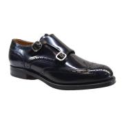 Mocassin-stijl schoen met bloemdetail Berwick , Blue , Heren