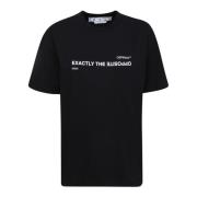 Zwart Ronde Hals T-Shirt voor Vrouwen Off White , Black , Dames