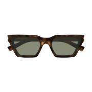 Onderscheidende Cat-Eye Zonnebril in Havana Saint Laurent , Brown , Da...