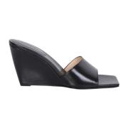 Zwarte Gaia Wedge Mules Wandler , Black , Dames