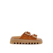 Sliders Casadei , Brown , Dames