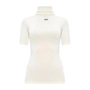 Top with logo Off White , Beige , Dames