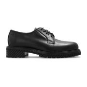 Leather derby shoes Off White , Black , Heren