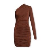 Pila gedrapeerde jurk Gauge81 , Brown , Dames