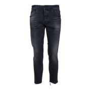 Yaren Nero Elastische Katoenen Jeans Don The Fuller , Black , Heren