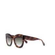 Bruin/Havana Zonnebril met Accessoires Gigi Studios , Brown , Dames