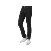 Zwarte Slim-Fit Bard Straight Jeans Jacob Cohën , Black , Heren