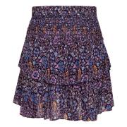 Midnight Bloemen Ruffle Rok Isabel Marant Étoile , Blue , Dames