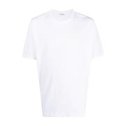 Wit Crew-Neck Katoenen T-Shirt Dries Van Noten , White , Heren