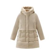 Beige Luxe Puffy 2in1 Parka Jassen Woolrich , Beige , Dames