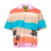 Multicolor Tie Dye Katoenen Shirt Barrow , Multicolor , Heren