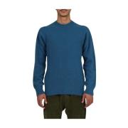 Round-neck Knitwear President's , Blue , Heren