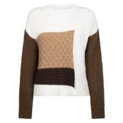 Stijlvolle en Comfortabele Camma Pullover Jane Lushka , Brown , Dames