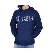 Navy Blauwe Hoodie MC2 Saint Barth , Blue , Heren