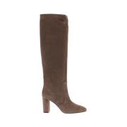 Beige Enkellaarzen voor Dames Via Roma 15 , Beige , Dames