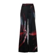 Abstract Patroon Wijde Broek Louisa Ballou , Black , Dames