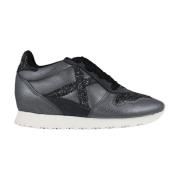 Glitter Sneakers voor Vrouwen Munich , Gray , Dames